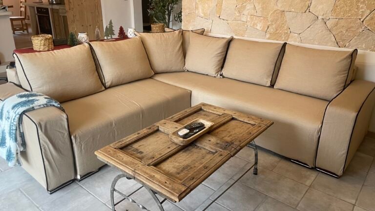 habillage canapé linge de maison